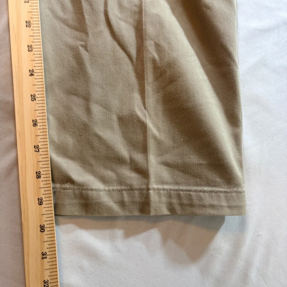 Dockers Chinos Mens 36x31 Khaki Tan Classic Fit Pleated No Wrinkle Cotton Pants